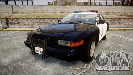 Vapid Police Cruiser GTA V LED [ELS] para GTA 4