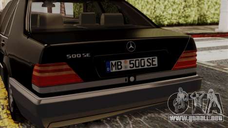 Mercedes-Benz W140 500SE 1992 para GTA San Andreas
