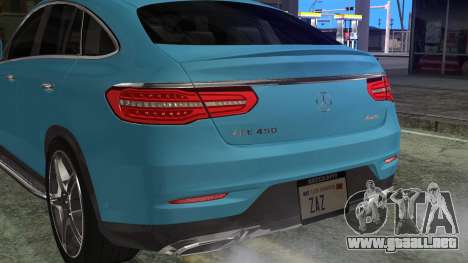 Mercedes-Benz GLE 450 AMG 2015 para GTA San Andreas