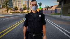 Sfpd1 en una máscara protectora para GTA San Andreas